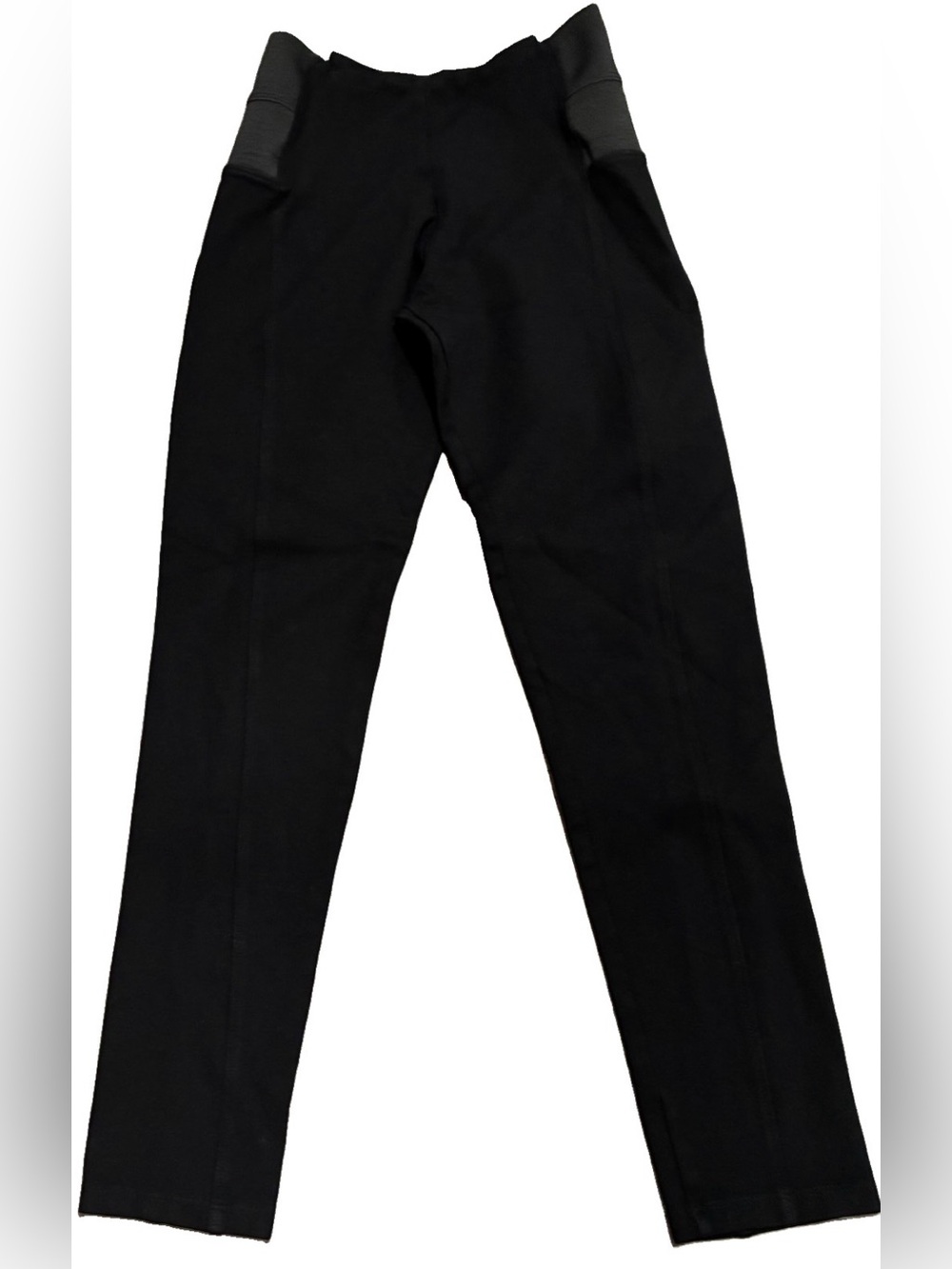 Shinestar Women’s Black Pull-On Skinny Pants Size M Stretch Ribbed Waist